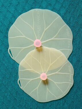 Charles Viancin 10" and 12" Airtight Silicone Lids Yellow Lily Pads